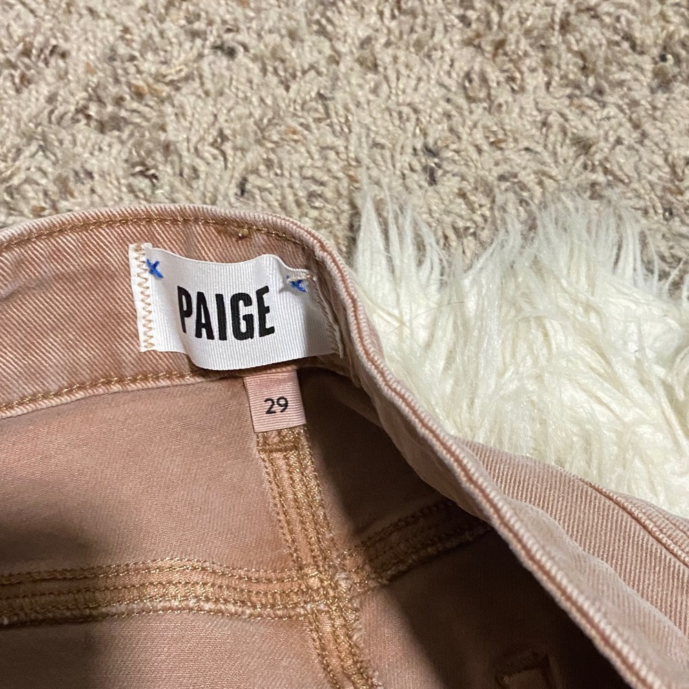 PAIGE Carpenter Wide-Leg Jeans in Mauve Brown - Picture 3 of 3